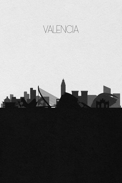 Valencian Community: Valencia, Spain City Skyline by Ayse Deniz Akerman