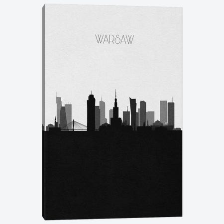 Warsaw, Poland City Skyline Canvas Print #ADA484} by Ayse Deniz Akerman Canvas Art