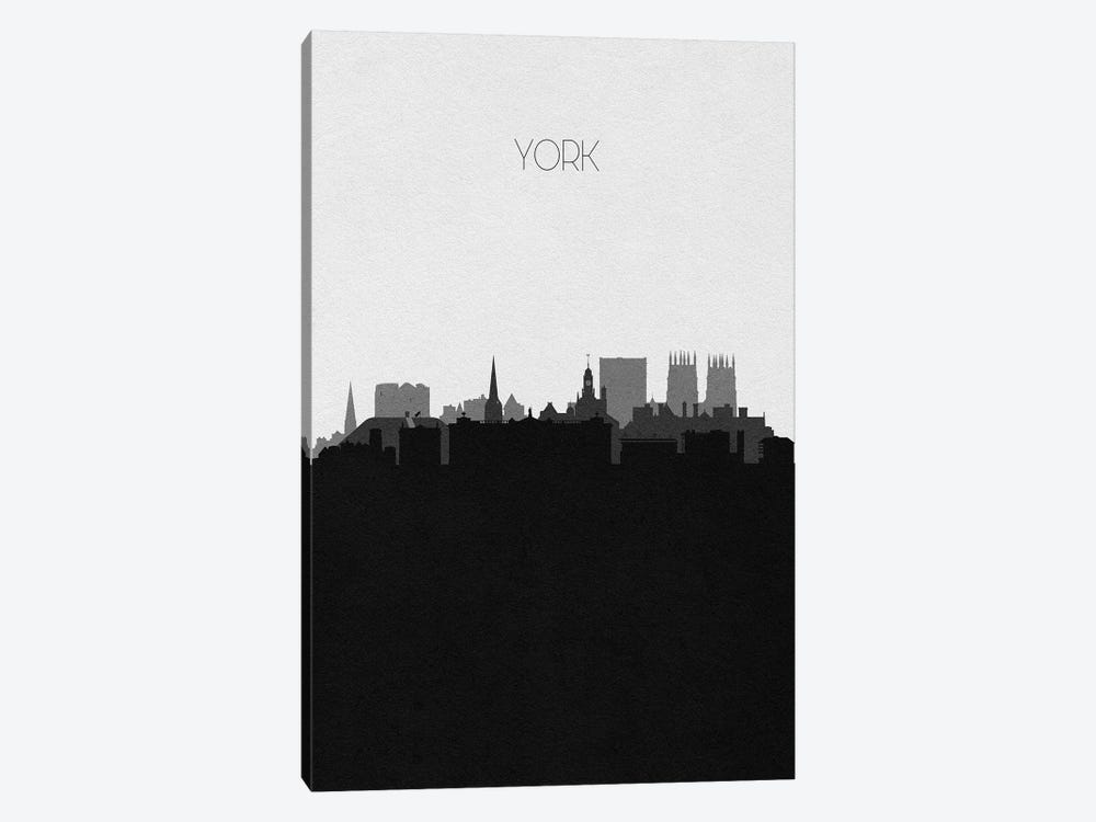 York, England City Skyline by Ayse Deniz Akerman 1-piece Art Print
