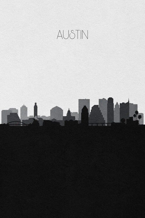 Austin Skyline by Ayse Deniz Akerman wall art