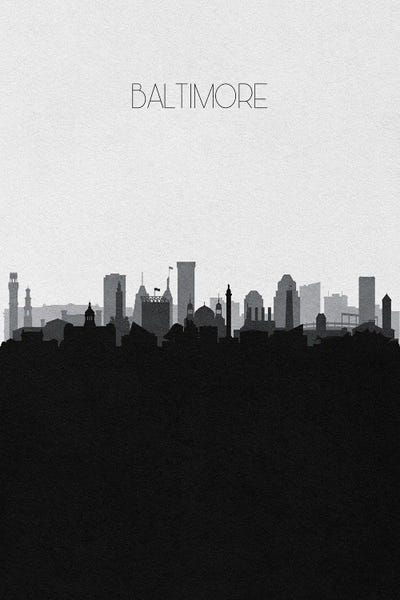 Maryland: Baltimore Skyline by Ayse Deniz Akerman