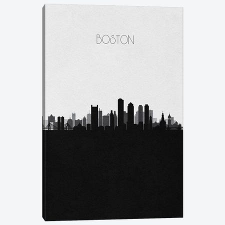 Boston Skyline Canvas Print #ADA489} by Ayse Deniz Akerman Canvas Art Print