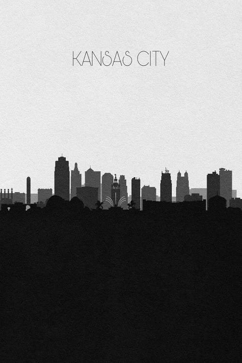Kansas City Skyline by Ayse Deniz Akerman wall art