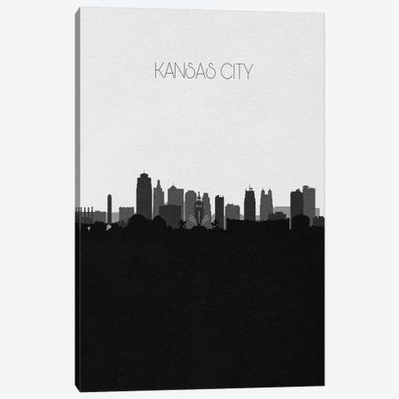 Kansas City Skyline Canvas Print #ADA498} by Ayse Deniz Akerman Canvas Artwork
