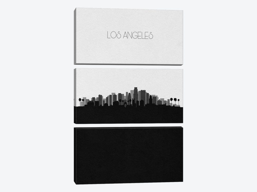 Los Angeles Skyline by Ayse Deniz Akerman 3-piece Canvas Print