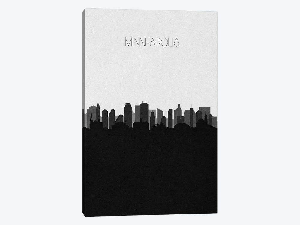 Minneapolis Skyline by Ayse Deniz Akerman 1-piece Canvas Print
