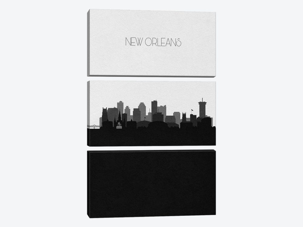 New Orleans Skyline by Ayse Deniz Akerman 3-piece Art Print