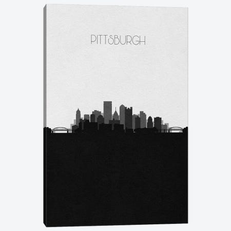 Pittsburgh Skyline Canvas Print #ADA510} by Ayse Deniz Akerman Art Print