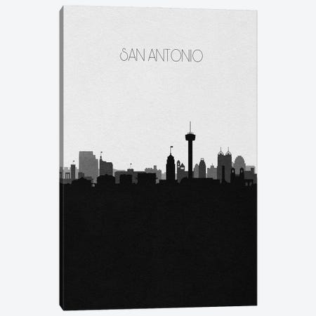 San Antonio Skyline Canvas Print #ADA513} by Ayse Deniz Akerman Art Print