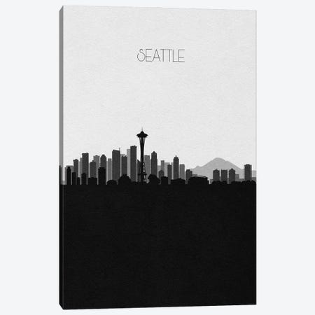 Seattle Skyline Canvas Print #ADA516} by Ayse Deniz Akerman Canvas Art