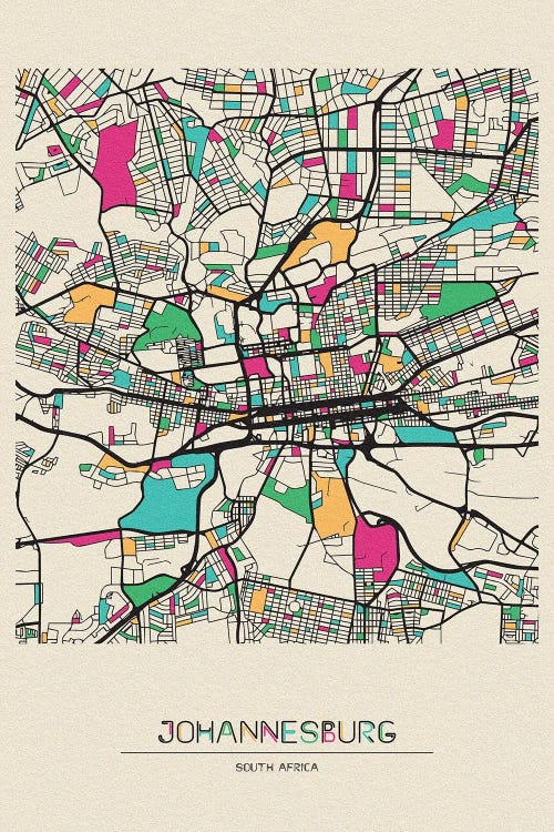 Johannesburg, South Africa Map