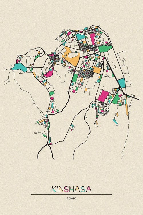 Kinshasa, DR Congo Map