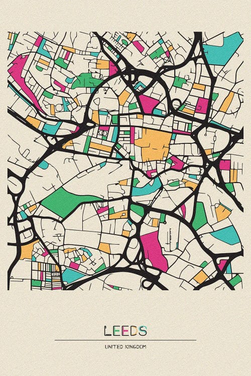 Leeds, England Map