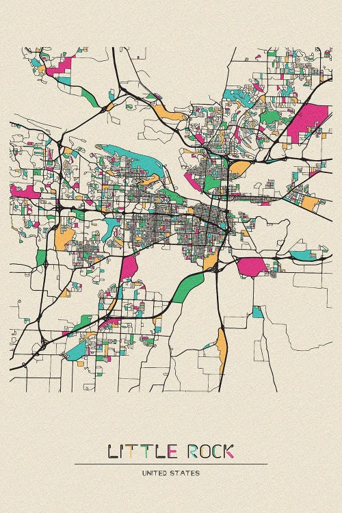 Little Rock, Arkansas Map