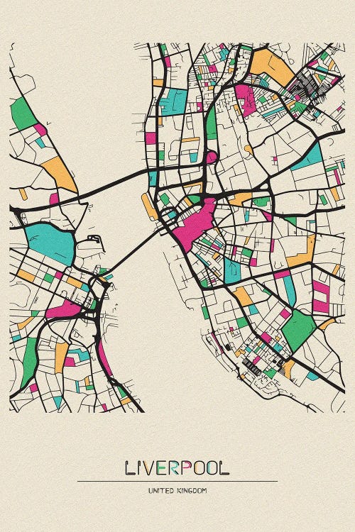 Liverpool, England Map