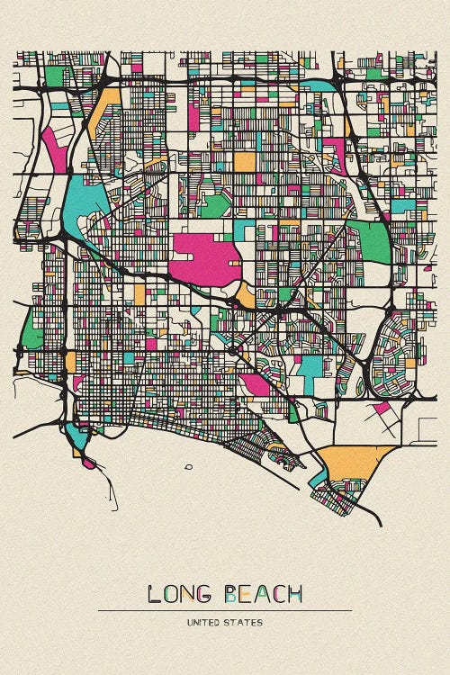 Long Beach, California Map