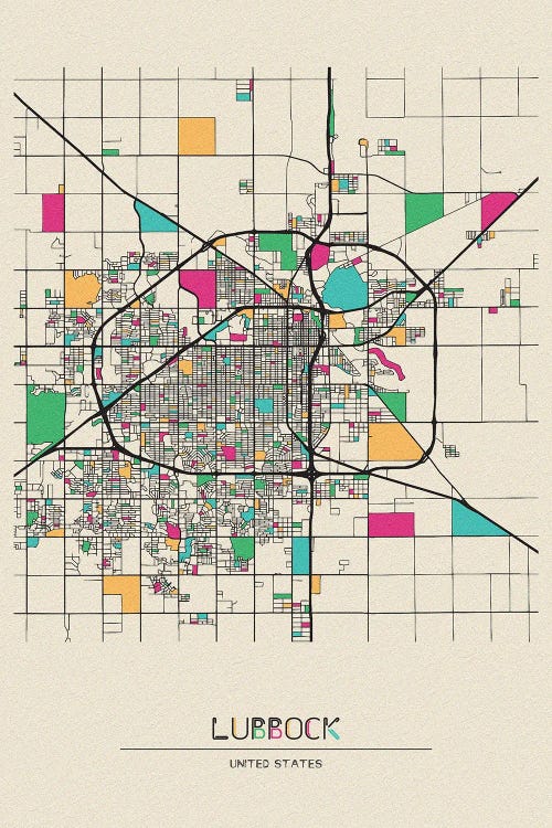 Lubbock, Texas Map