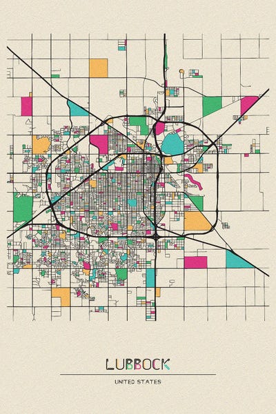 Lubbock, Texas Map