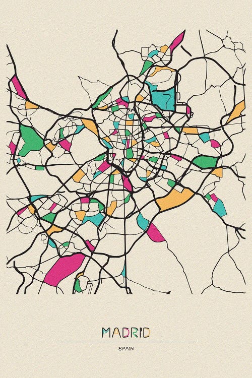 Madrid, Spain Map