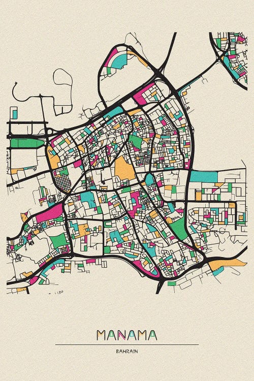 Manama, Bahrain Map