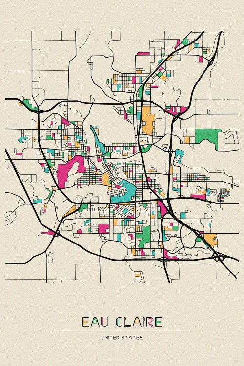 Eau Claire, Wisconsin Map