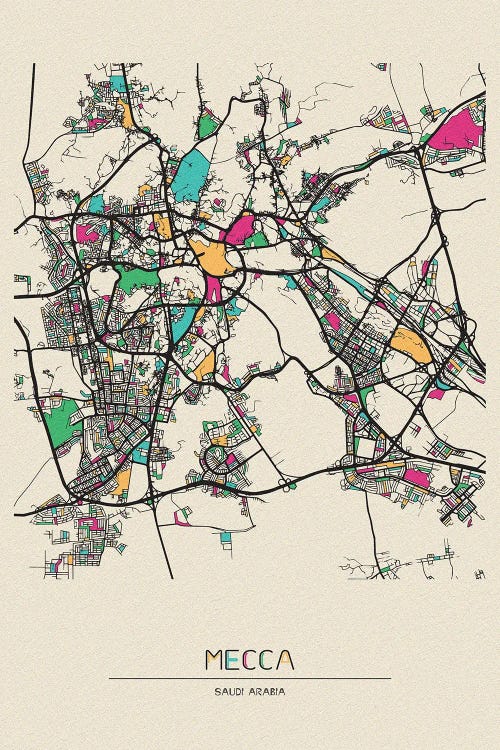 Mecca, Saudi Arabia Map