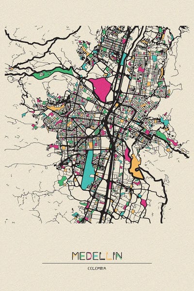Medellin, Colombia Map