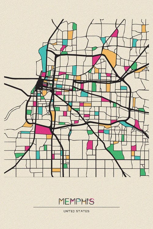 Memphis, Tennessee Map