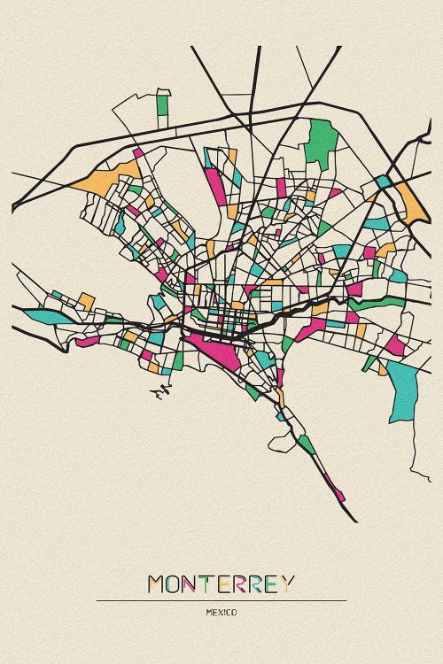 Monterrey, Mexico Map