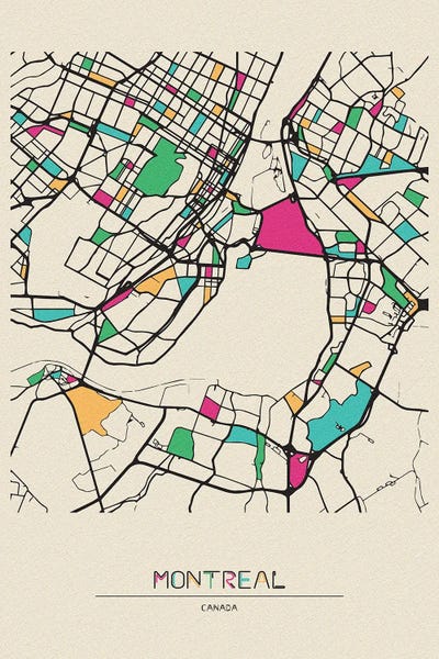 Montreal: Montreal, Canada Map by Ayse Deniz Akerman