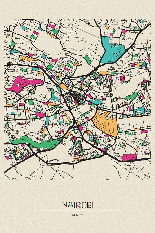 Nairobi, Kenya Map