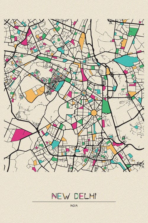 New Delhi, India Map