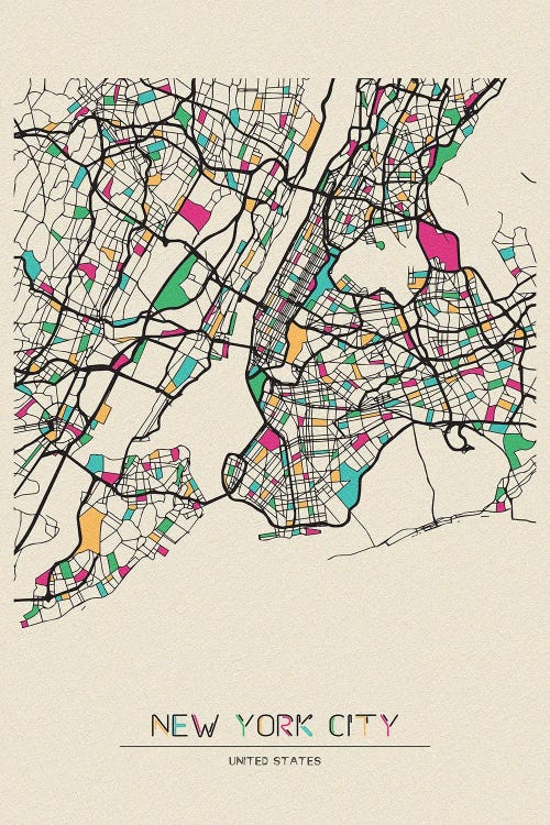New York City, US Map
