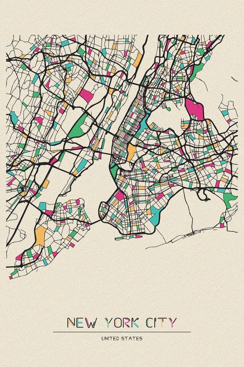 New York City, US Map