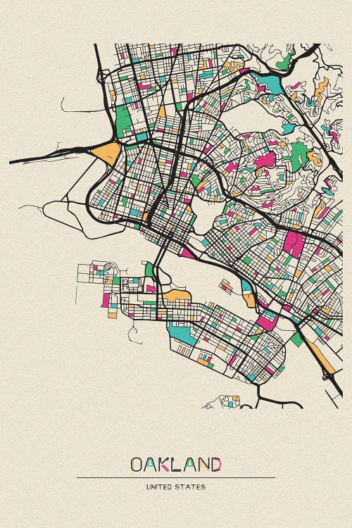 Oakland, California Map