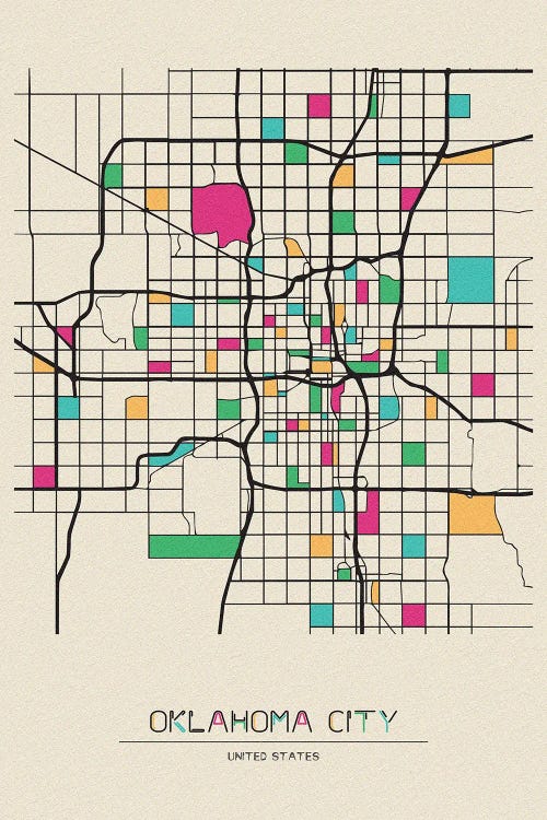 Oklahoma City, USA Map