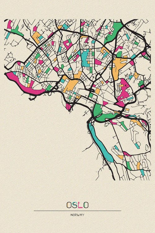 Oslo, Norway Map