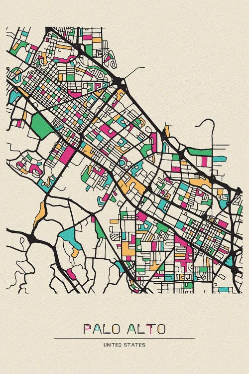 Palo Alto, California Map