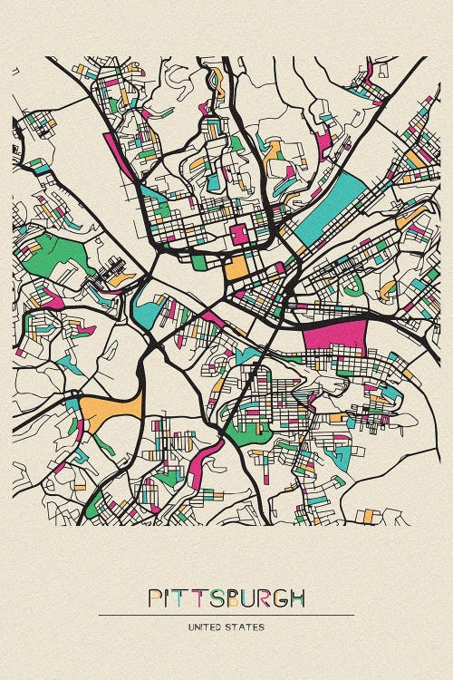 Pittsburgh, Pennsylvania Map