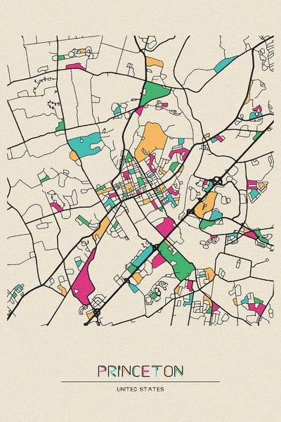 New Jersey: Princeton, New Jersey Map by Ayse Deniz Akerman