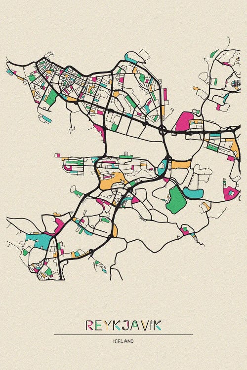 Reykjavik, Iceland Map