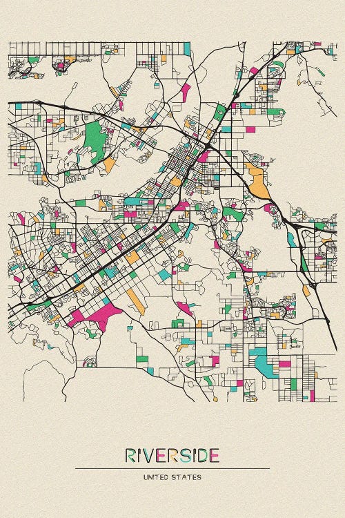 Riverside, California Map