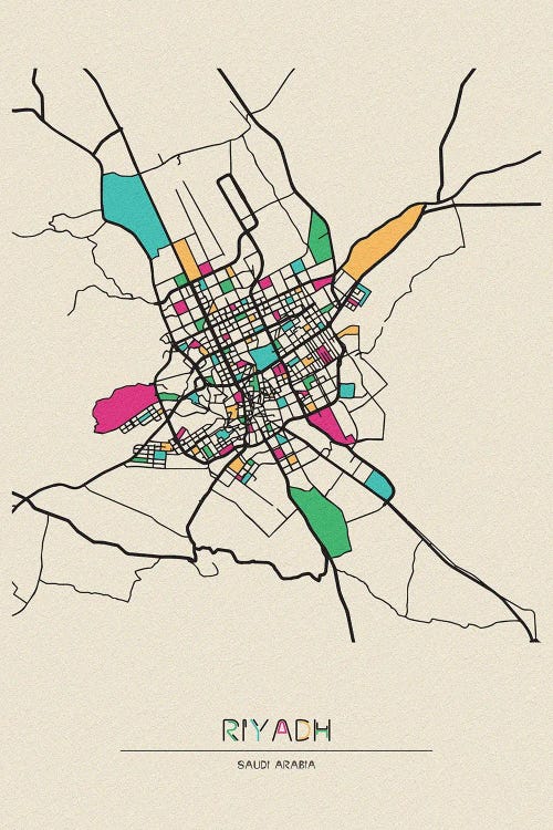 Riyadh, Saudi Arabia Map