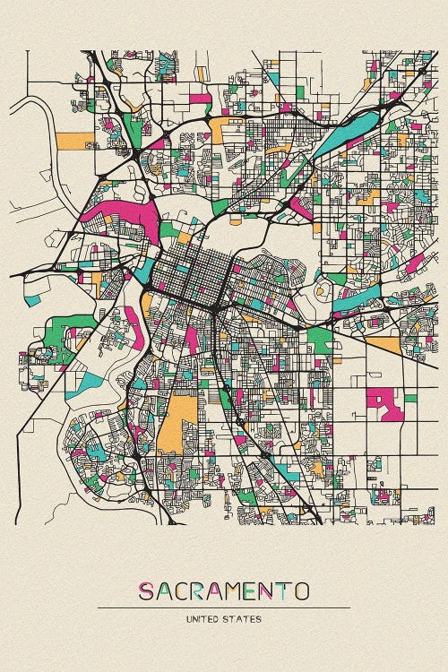 Sacramento, California Map