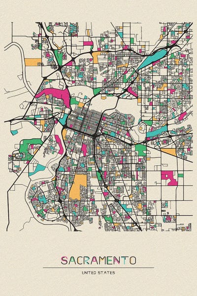 Sacramento, California Map