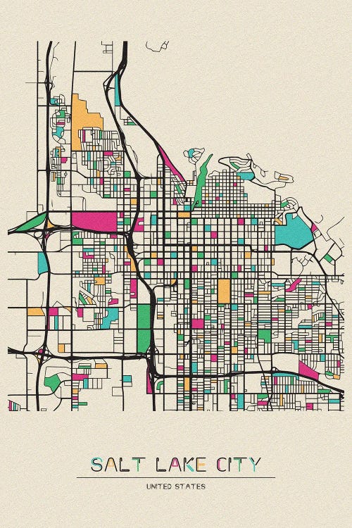 Salt Lake City, Utah Map