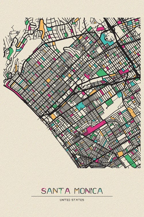 Santa Monica, California Map