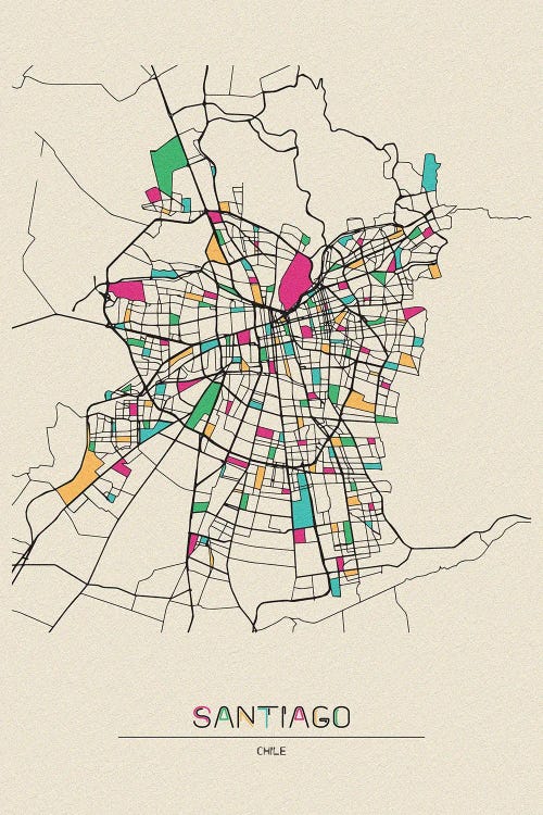 Santiago, Chile Map