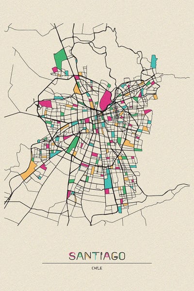 Santiago, Chile Map