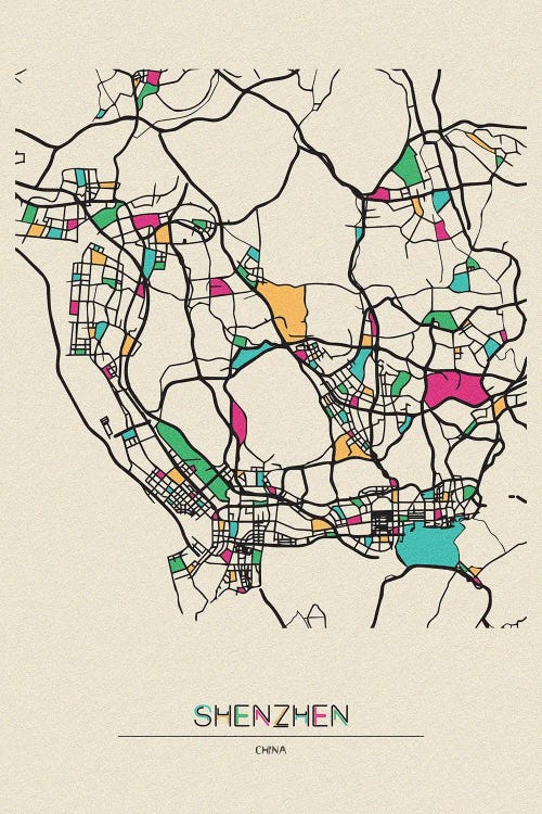 Shenzhen, China Map